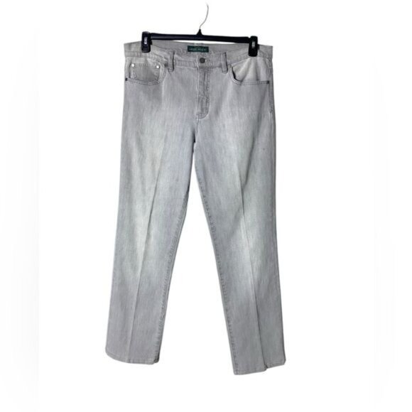 Lauren Ralph Lauren Womens Jeans‎ Size 12 Hi-Rise Straight Leg Baggy Classic - Picture 1 of 7
